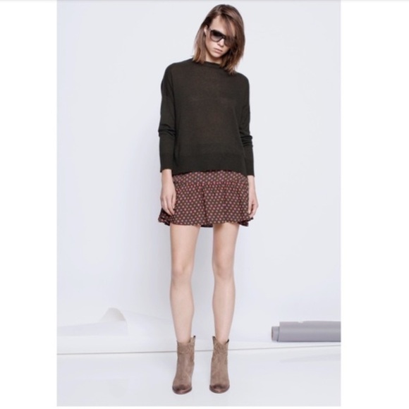 Zadig & Voltaire James Print Mini Skirt Size XS - Picture 3 of 9